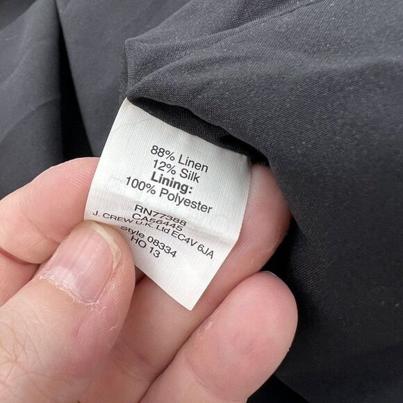 Madewell Linen & Silk Bronze Striped Mini Skirt Size 0 - Picture 3 of 3